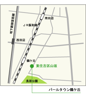 大阪市東住吉区の物件地図